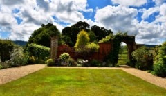 Outdoor wedding venue Bignor Park Garden detail