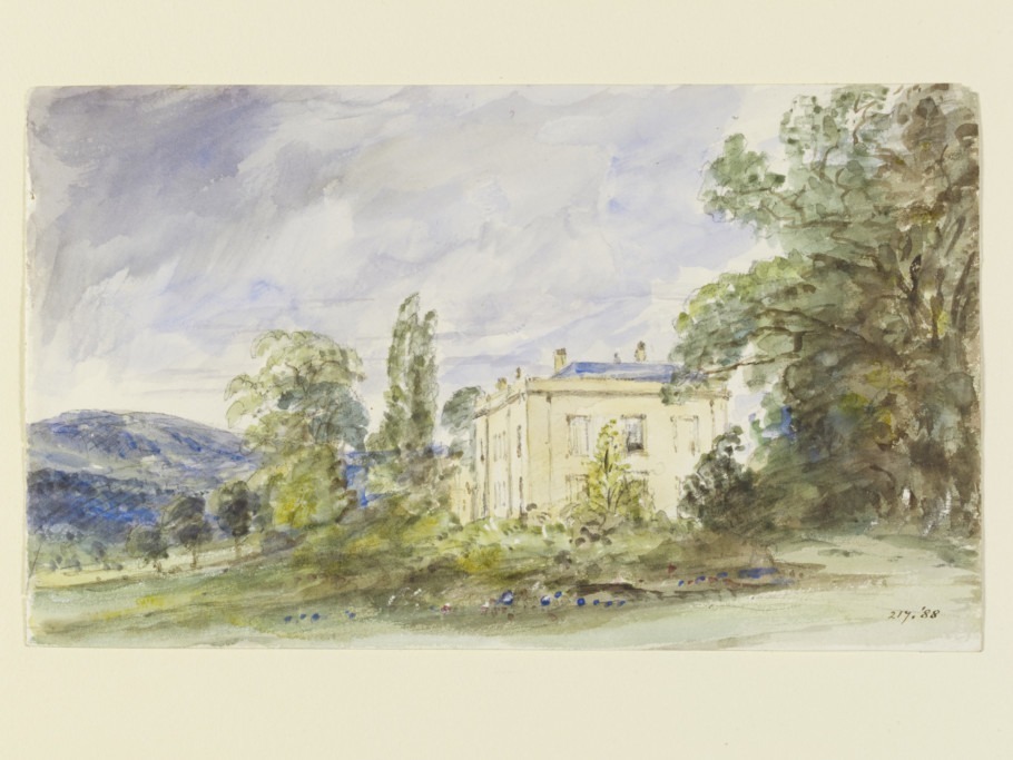 A watercolour of Bignor Park by Richard, IVth Viscount Mersey